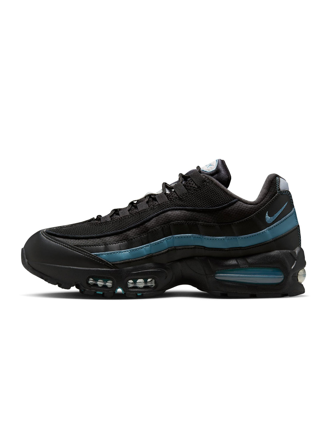 Nike Mens Air Max 95 "Big Bubble" - Black/Smokey Blue by Denim Exchange