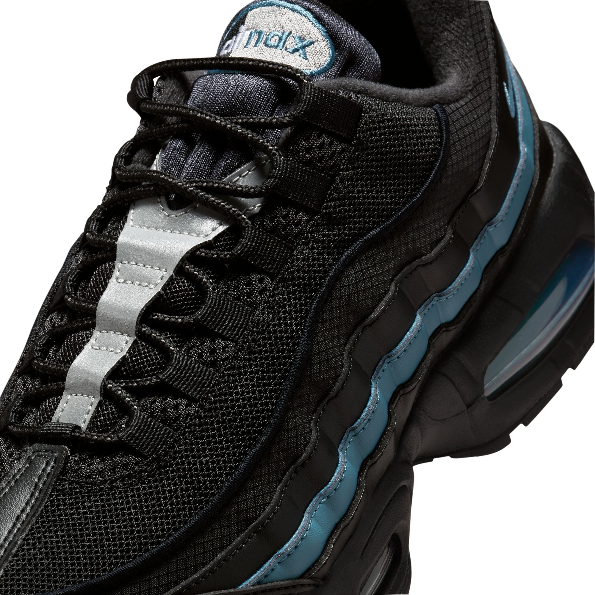 Nike Mens Air Max 95 "Big Bubble" - Black/Smokey Blue by Denim Exchange