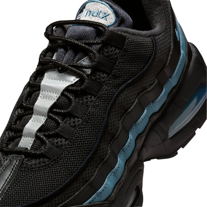 Nike Mens Air Max 95 "Big Bubble" - Black/Smokey Blue by Denim Exchange