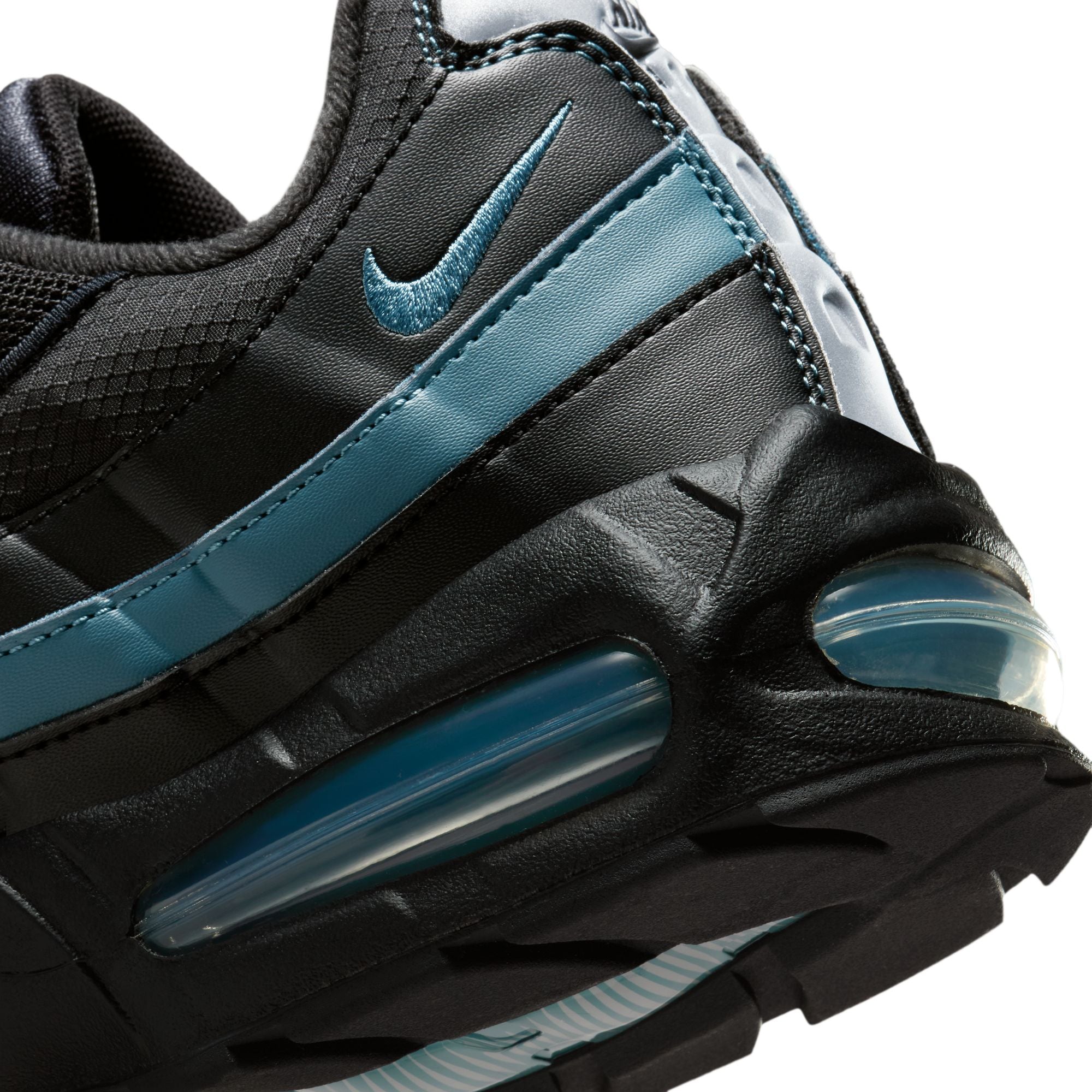 Nike Mens Air Max 95 "Big Bubble" - Black/Smokey Blue by Denim Exchange