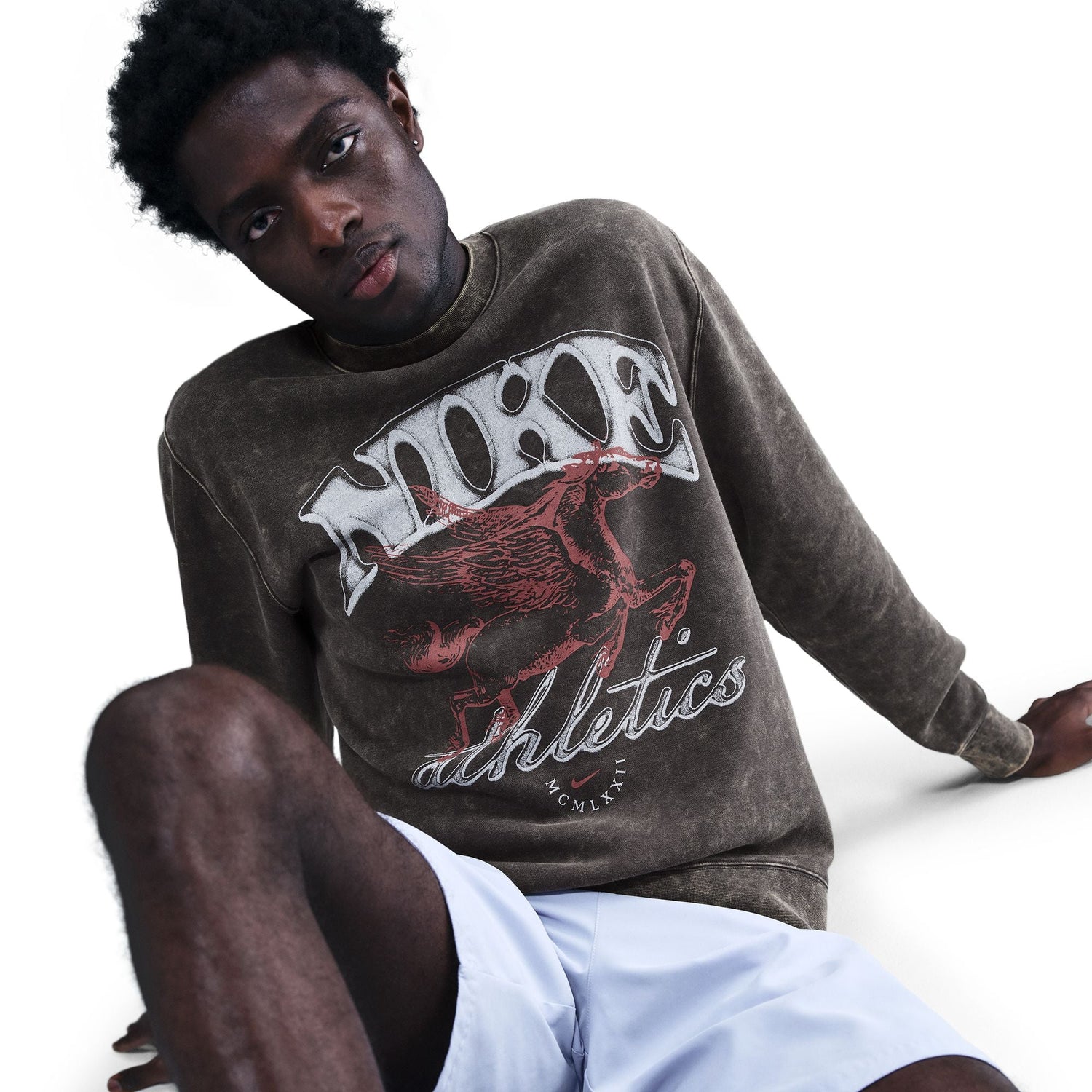 Nike Mens Sportswear Club Fleece Crewneck - Anthracite by Denim Exchange