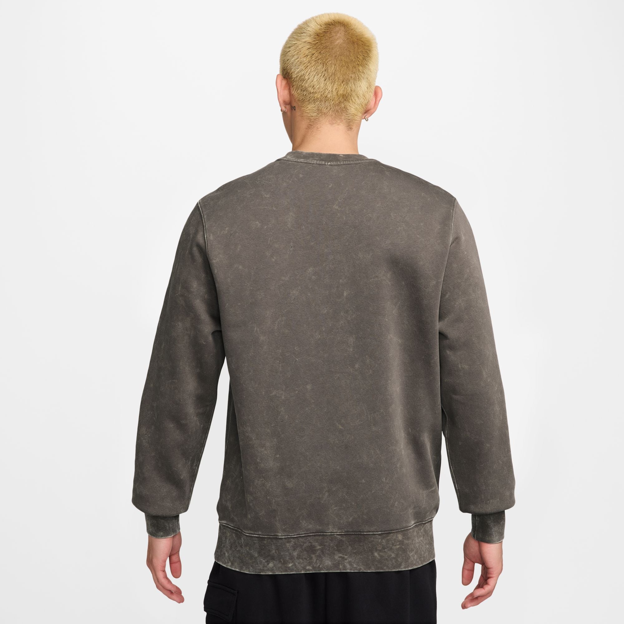 Nike Mens Sportswear Club Fleece Crewneck - Cave Stone by Denim Exchange
