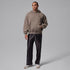 Air Jordan Mens Brooklyn Fleece Pullover Hoodie - Olive Grey by Denim Exchange