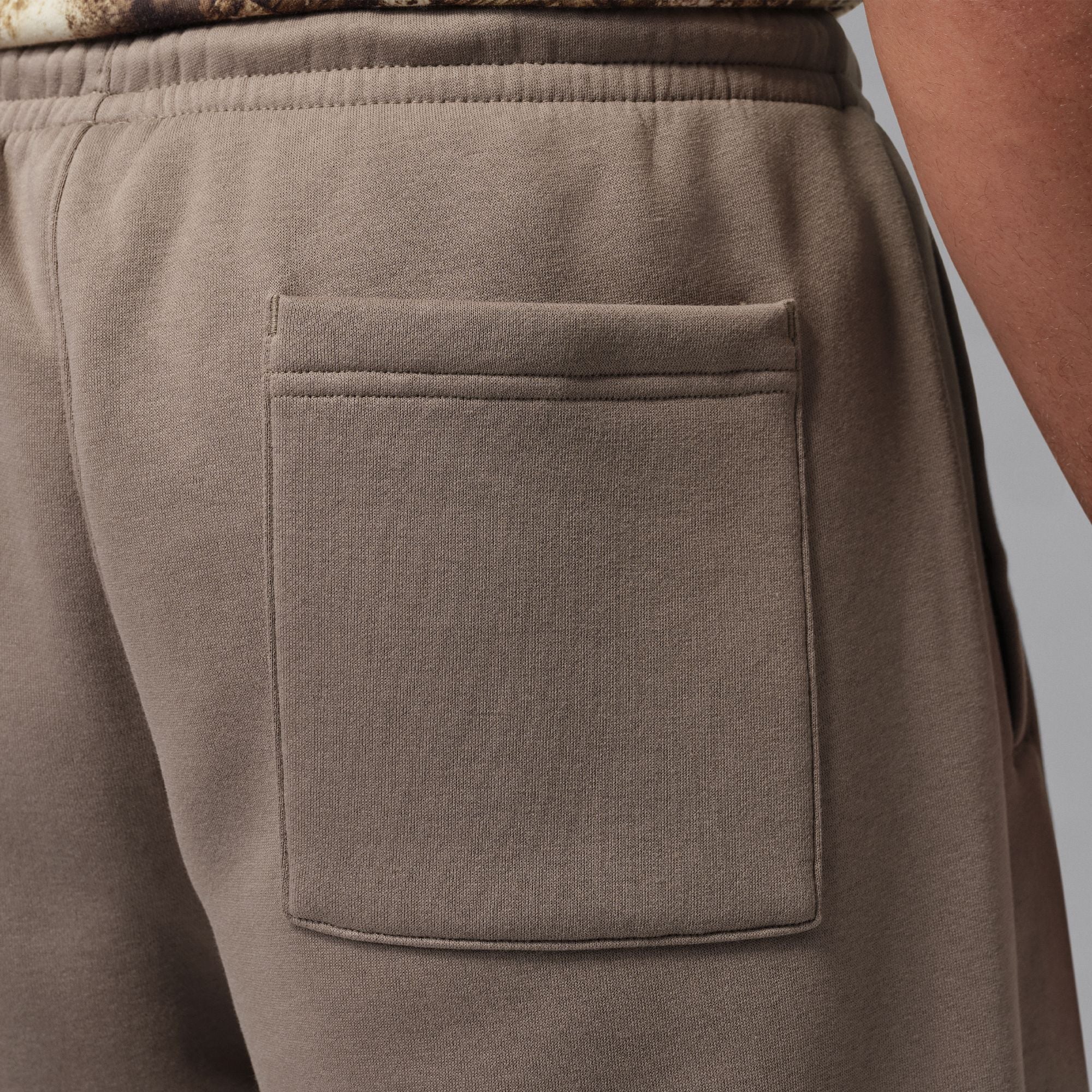 Air Jordan Mens Oversized Open Hem Sweatpants - Olive Grey by Denim Exchange