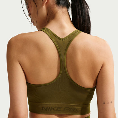 Nike Womens Pro Seamless Cropped Tank Top - Olive by Denim Exchange