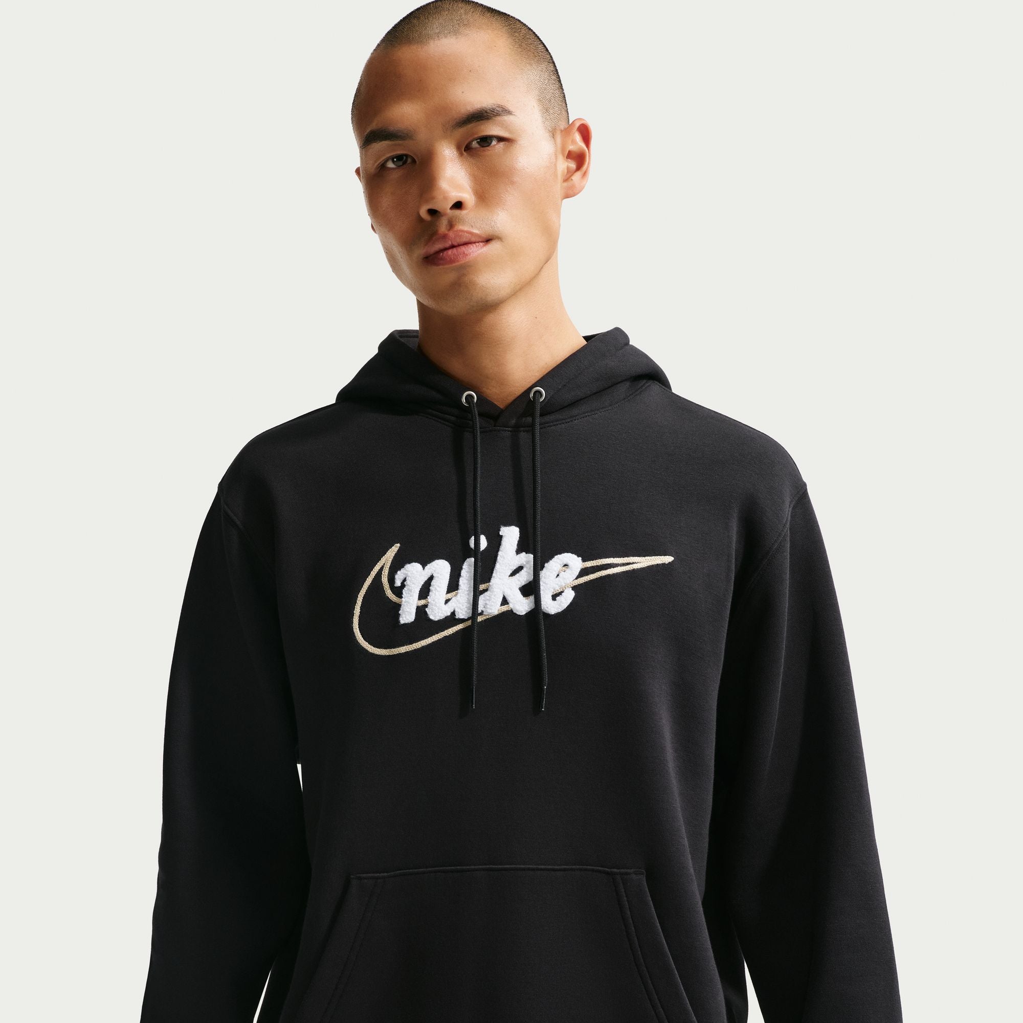 Nike Mens Fleece Hoodie - Black by Denim Exchange