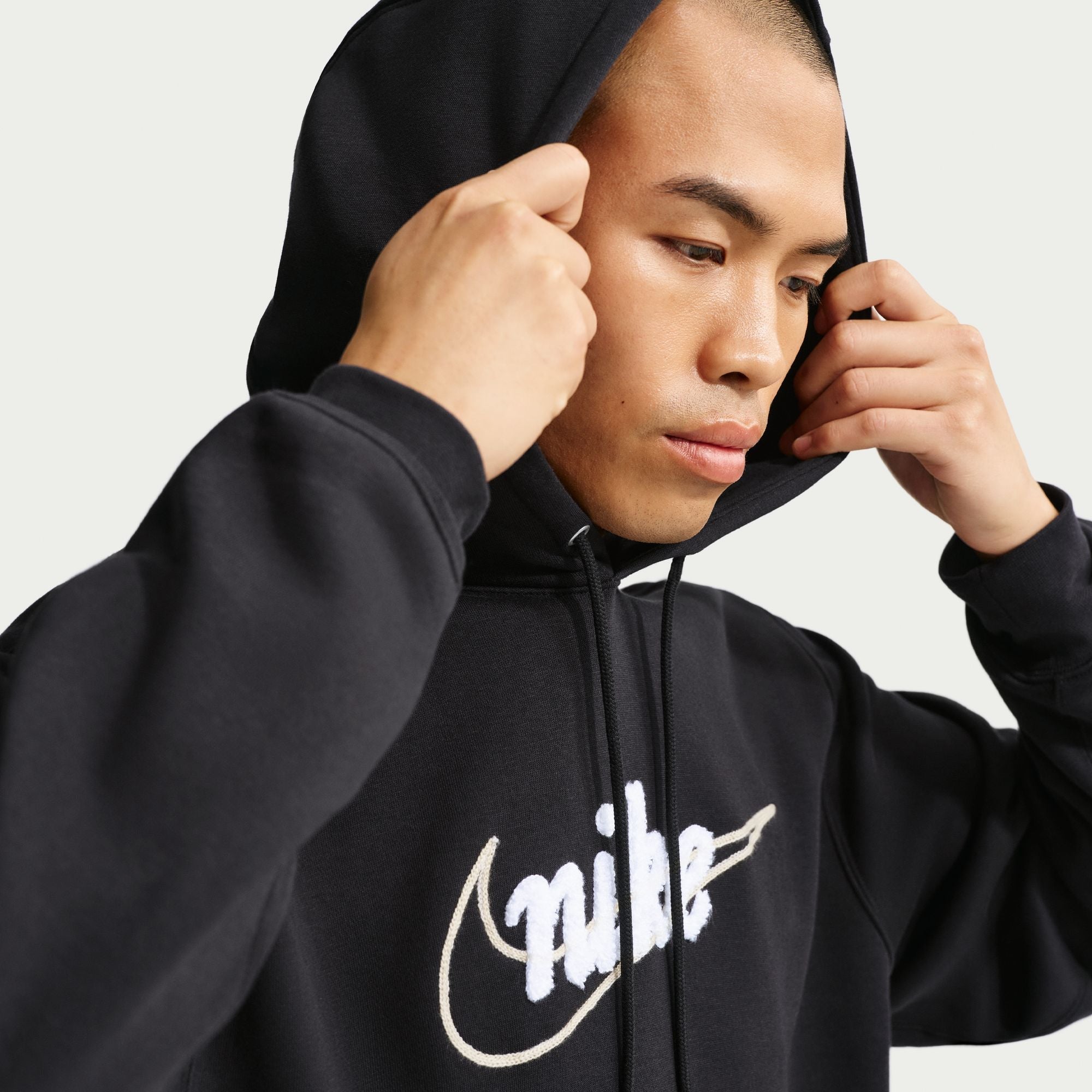 Nike Mens Fleece Hoodie - Black by Denim Exchange