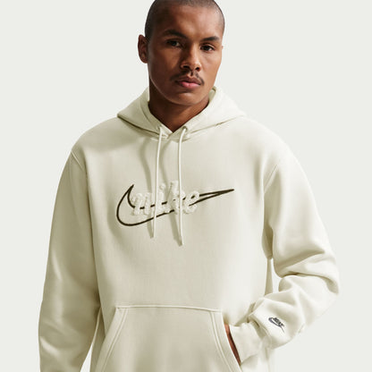 Nike Mens Fleece Hoodie - Light Khaki by Denim Exchange