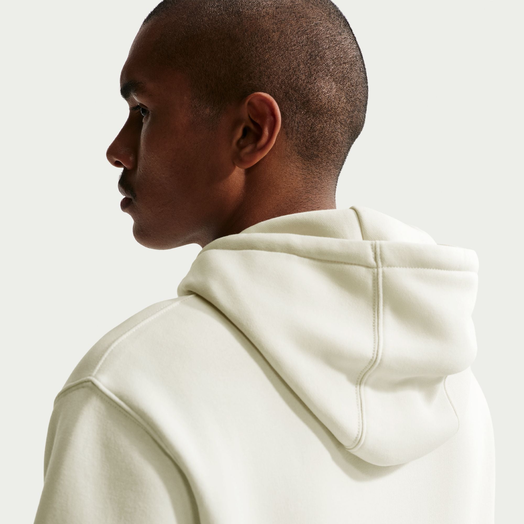 Nike Mens Fleece Hoodie - Light Khaki by Denim Exchange