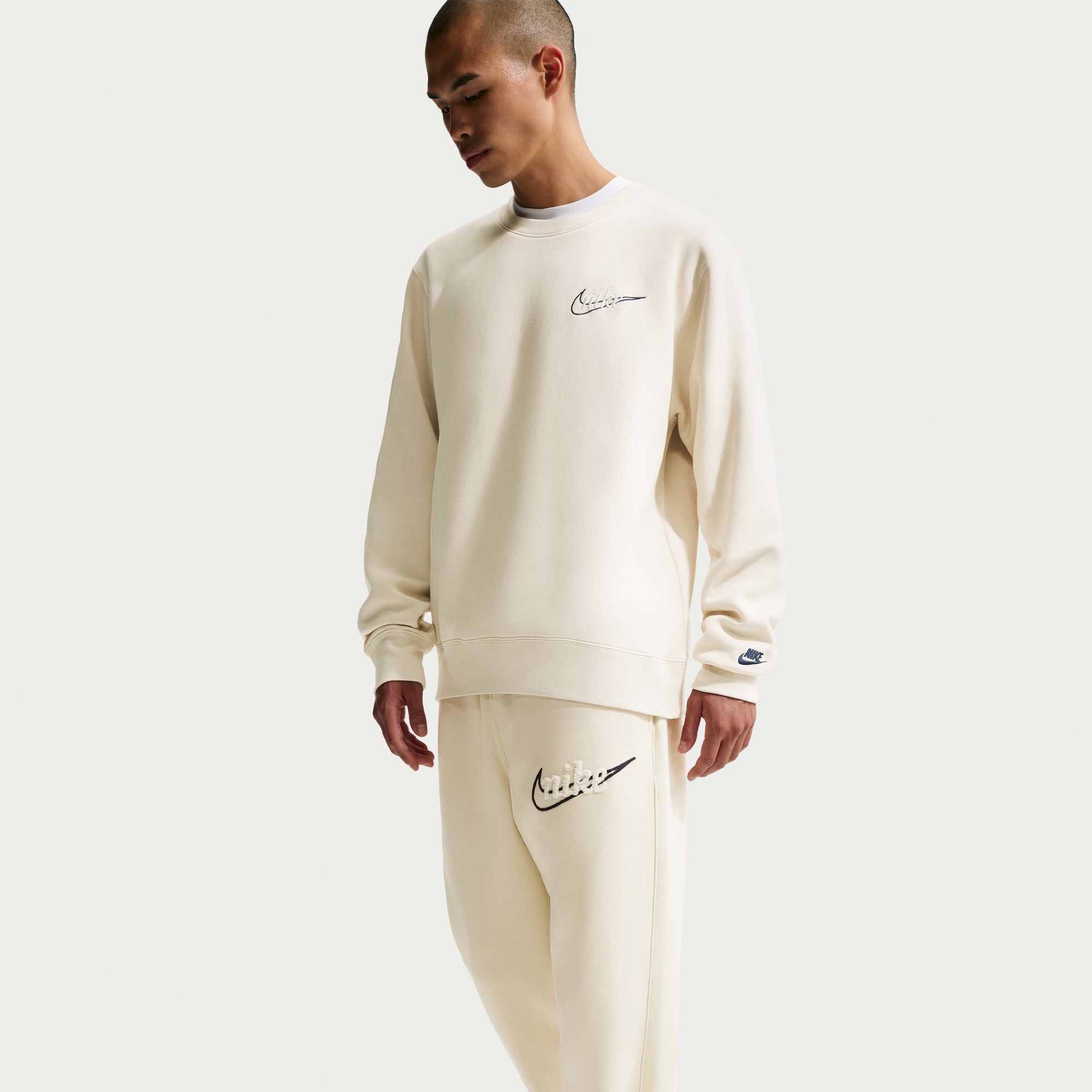 Nike Mens Fleece Joggers - Light Khaki by Denim Exchange
