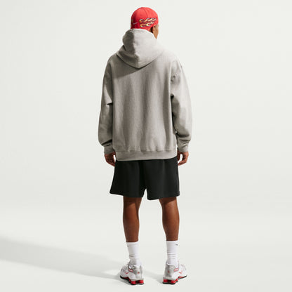 Nike Mens Solo Swoosh Hoodie - Grey/White by Denim Exchange