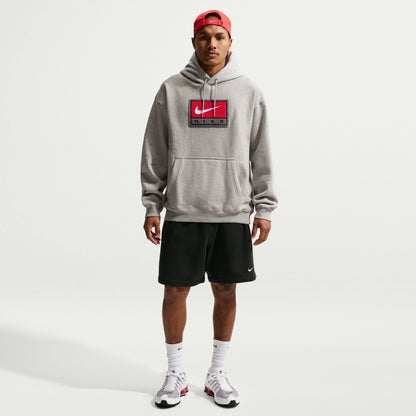 Nike Mens Solo Swoosh Hoodie - Grey/White by Denim Exchange