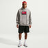 Nike Mens Solo Swoosh Hoodie - Grey/White by Denim Exchange
