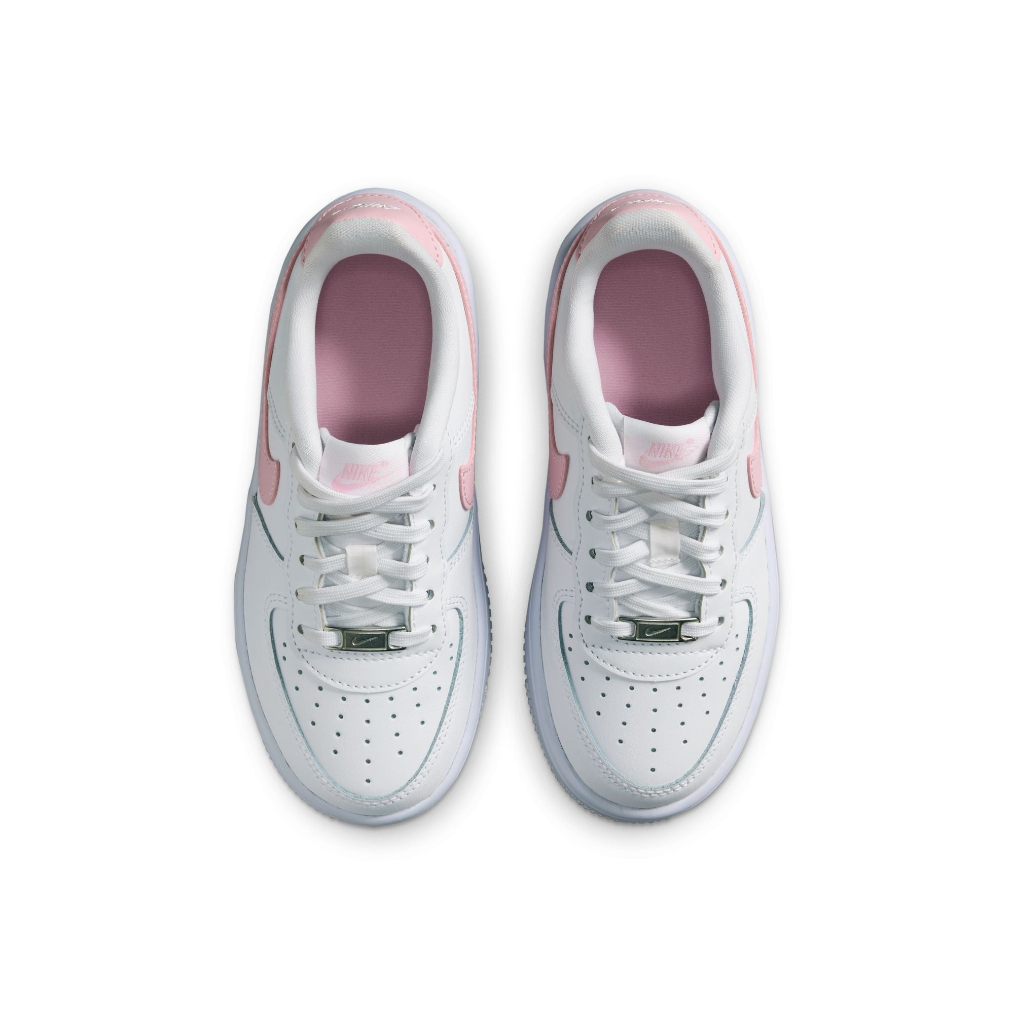 Nike (PS) Force 1 Low - White/Soft Pink by Denim Exchange