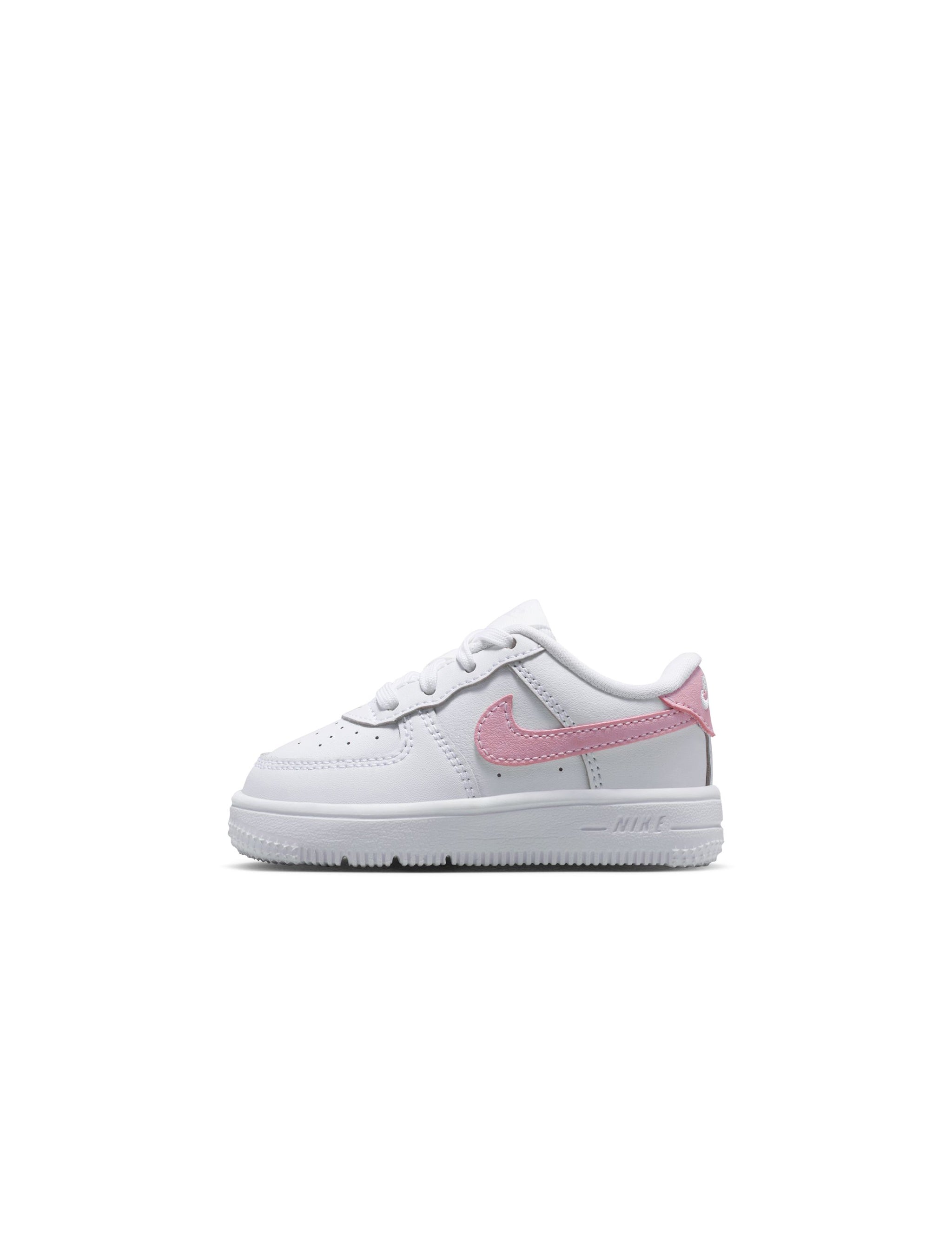 Nike (TD) Force 1 Low - White/Soft Pink by Denim Exchange