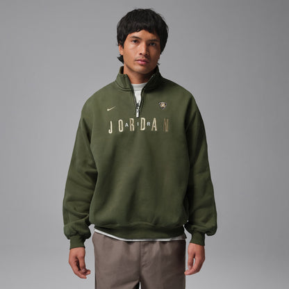 Air Jordan Mens Fleece 1/4 Zip - Cargo Khaki by Denim Exchange