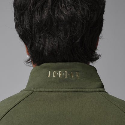 Air Jordan Mens Fleece 1/4 Zip - Cargo Khaki by Denim Exchange