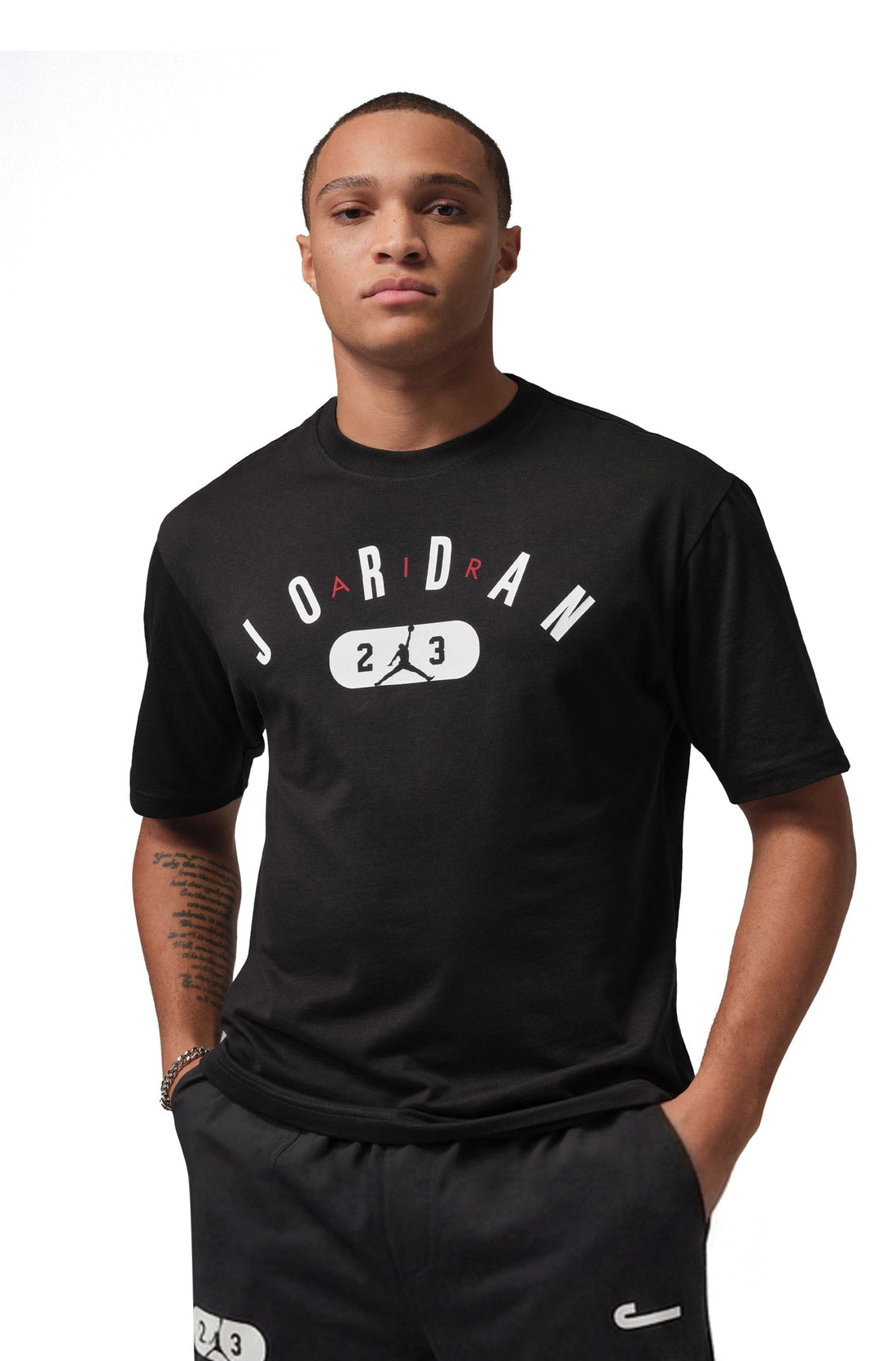 Air Jordan Mens Jordan Tee - Black/White by Denim Exchange