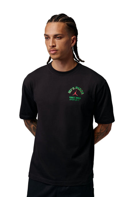 Air Jordan Mens Pizza Graphic Tee - Black by Denim Exchange