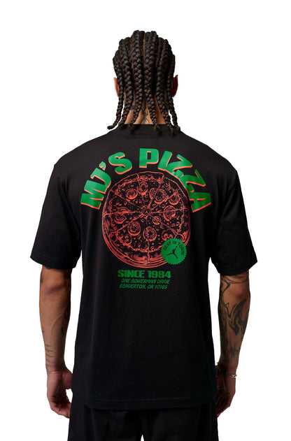 Air Jordan Mens Pizza Graphic Tee - Black by Denim Exchange