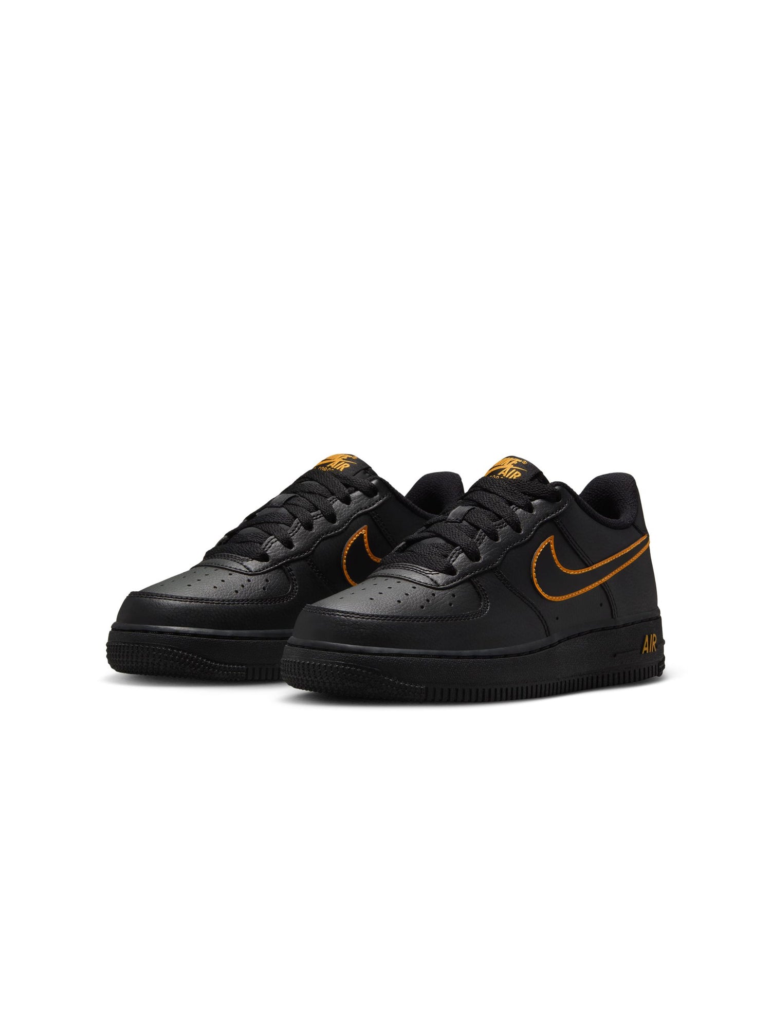 Nike Big Kids Air Force 1 - Black/Sundial by Denim Exchange