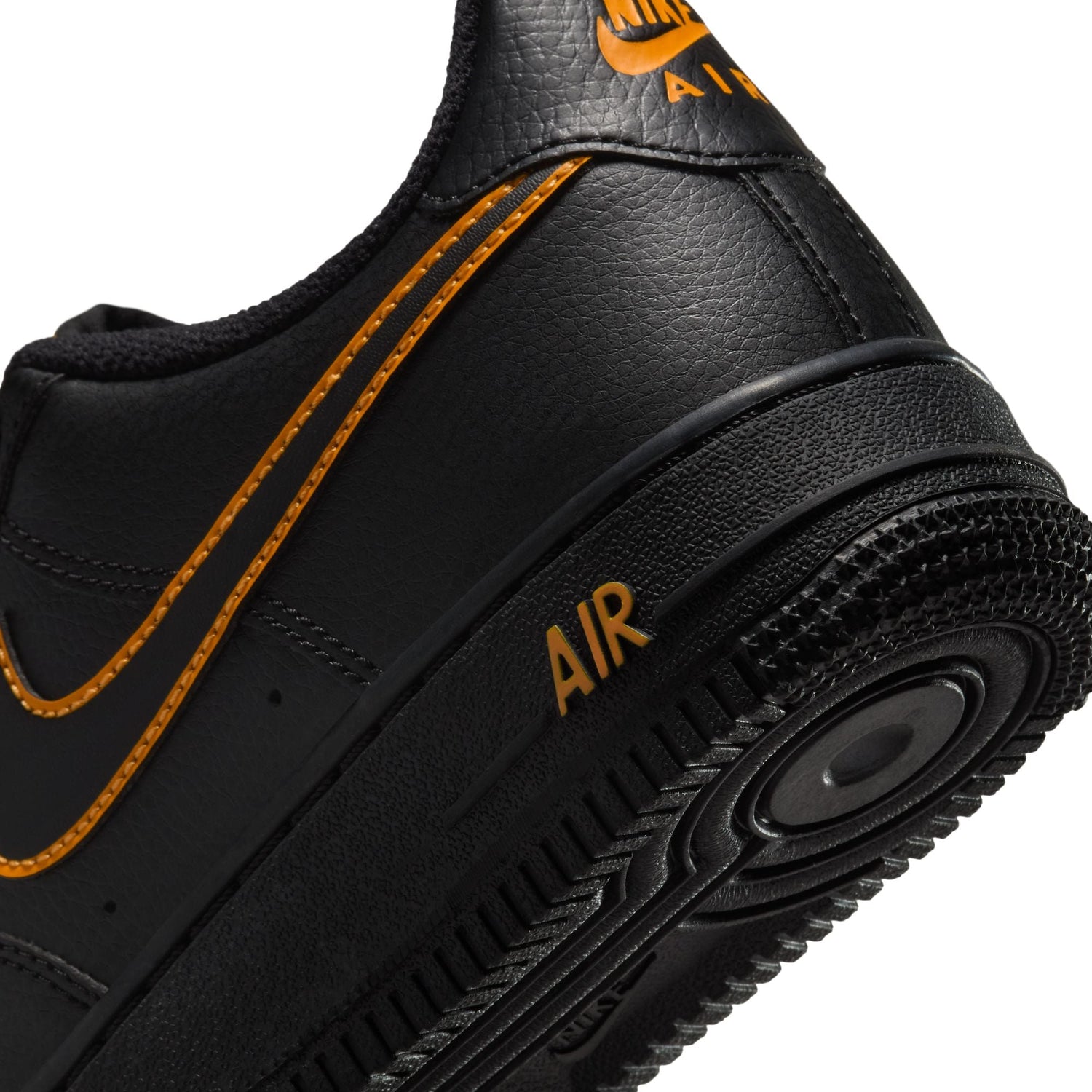 Nike Big Kids Air Force 1 - Black/Sundial by Denim Exchange