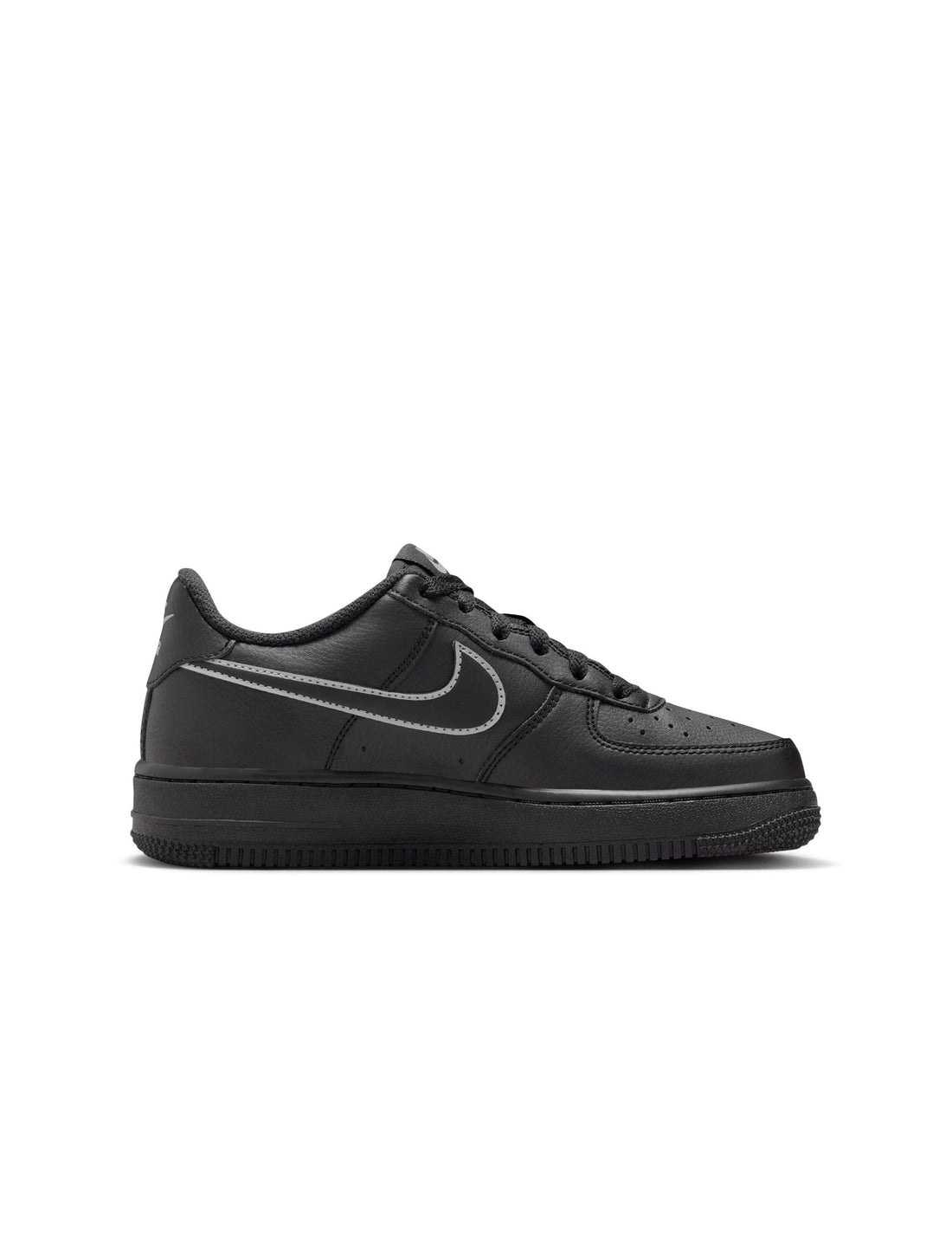 Nike Big Kids Air Force 1 - Black/Light Smoke Grey by Denim Exchange