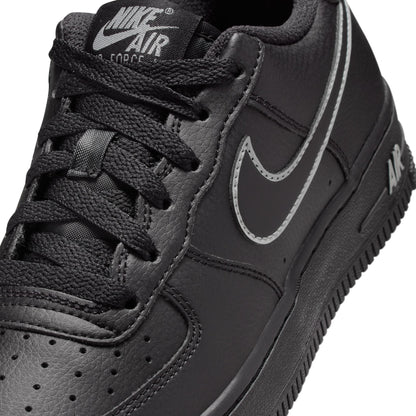 Nike Big Kids Air Force 1 - Black/Light Smoke Grey by Denim Exchange