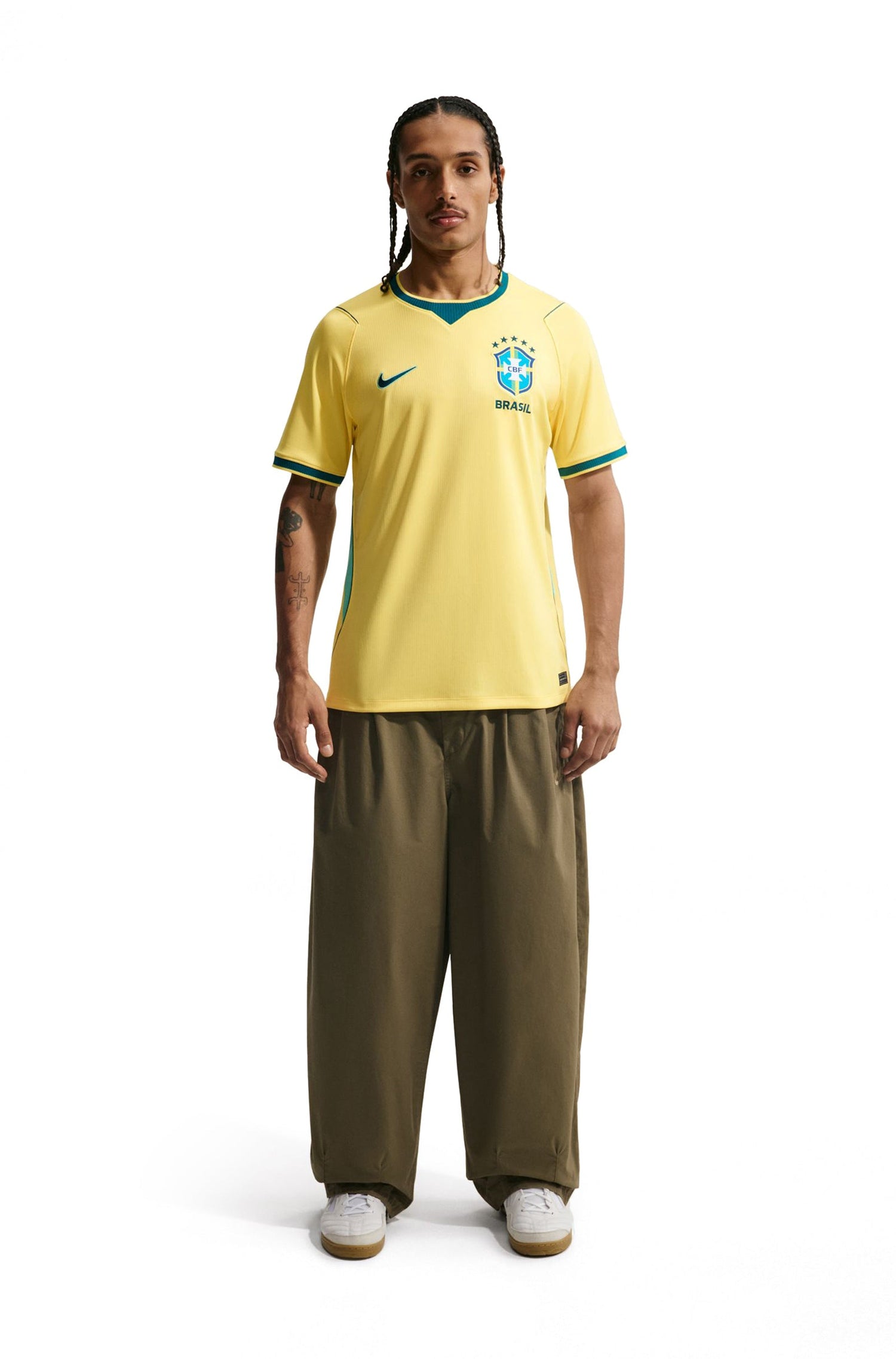 Nike Mens Brazil 2026 Home Jersey - Yellow by Denim Exchange