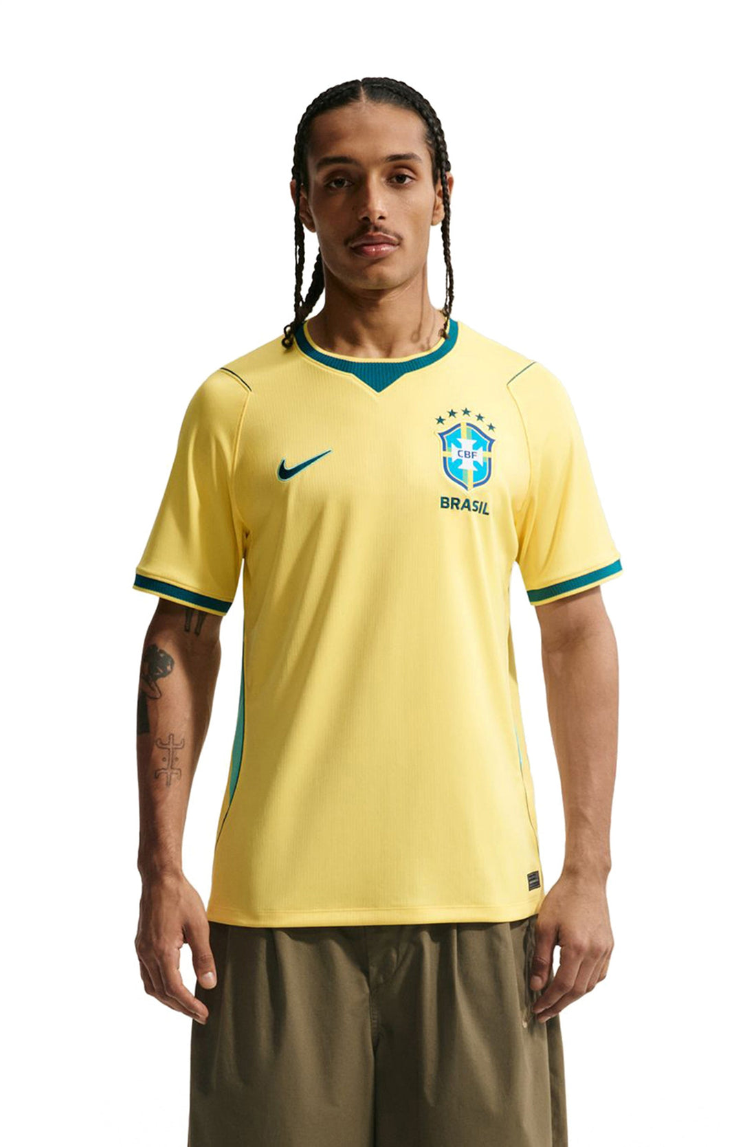 Nike Mens Brazil 2026 Home Jersey - Yellow by Denim Exchange