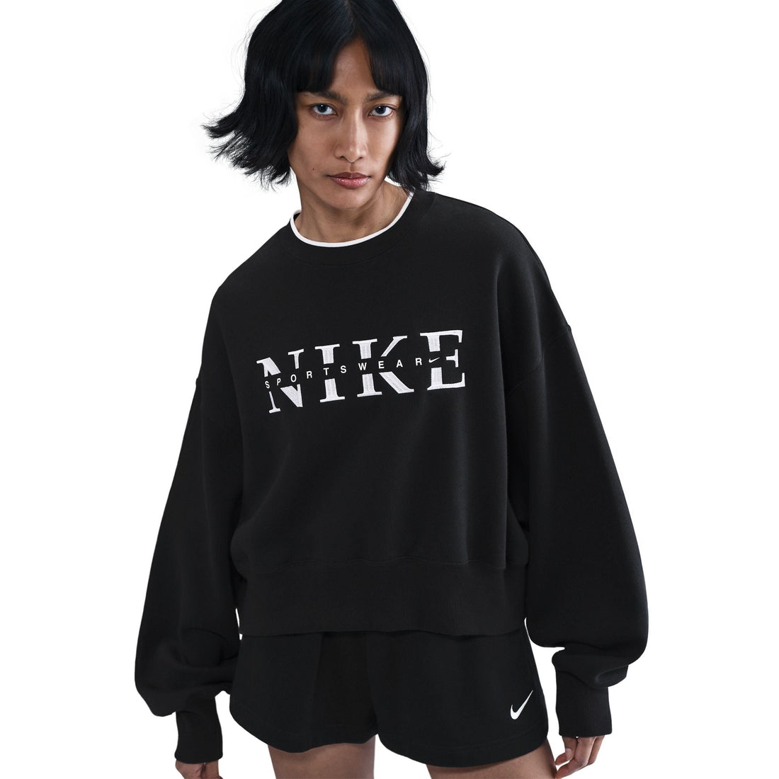Nike Womens Sportswear Phoenix Fleece - Black by Denim Exchange