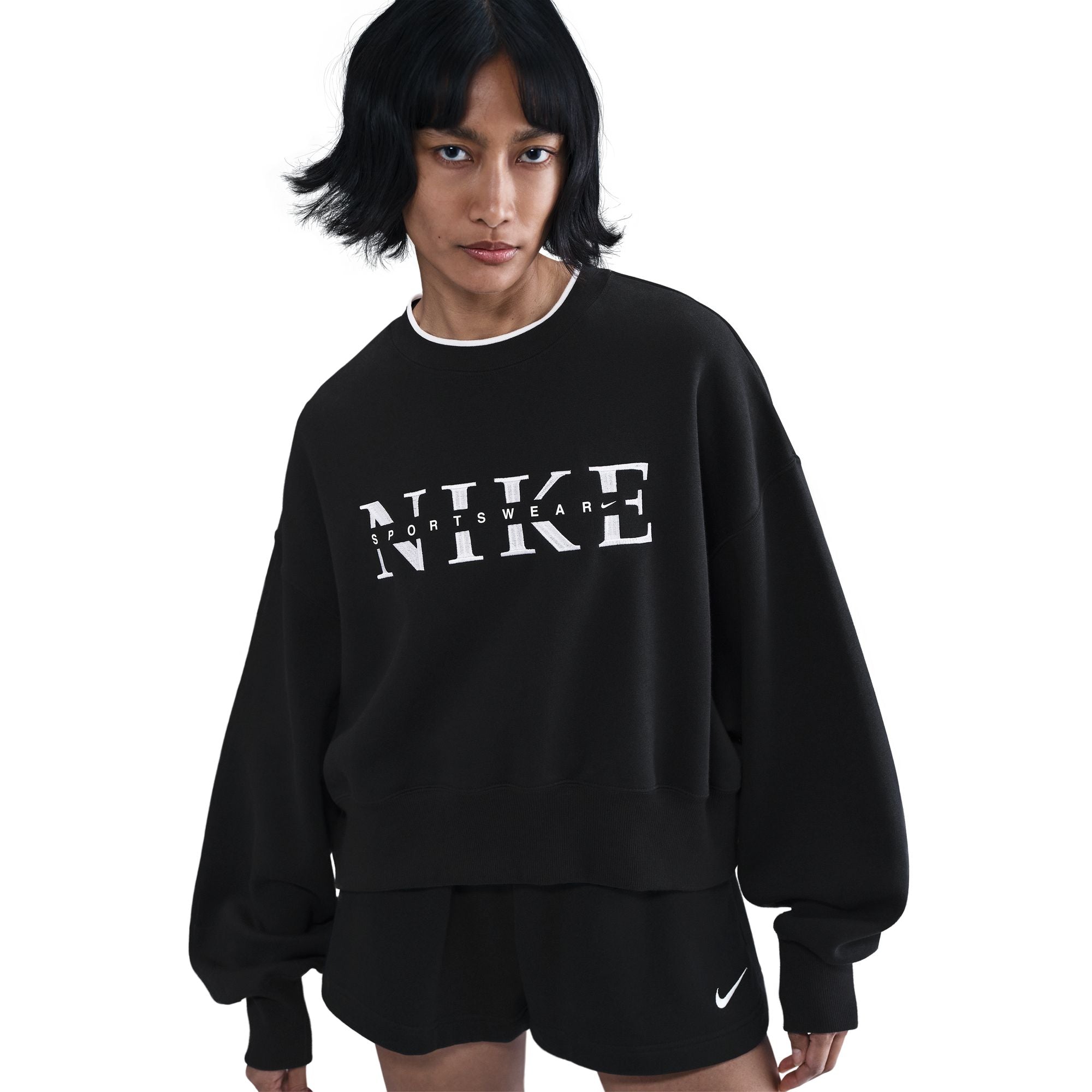 Nike Womens Sportswear Phoenix Fleece - Black by Denim Exchange