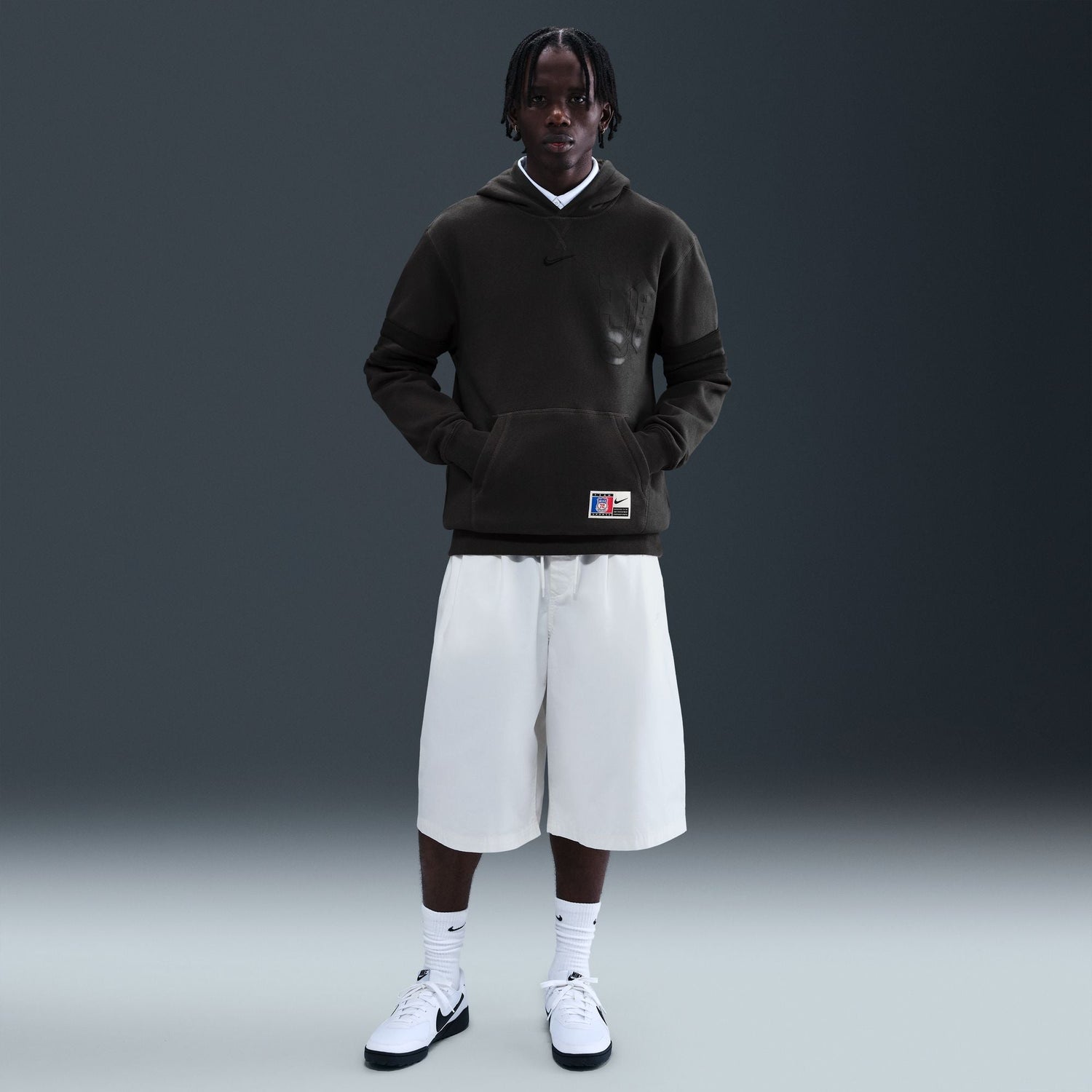 Nike Mens Nike Club Next Up Hoodie - Off Noir