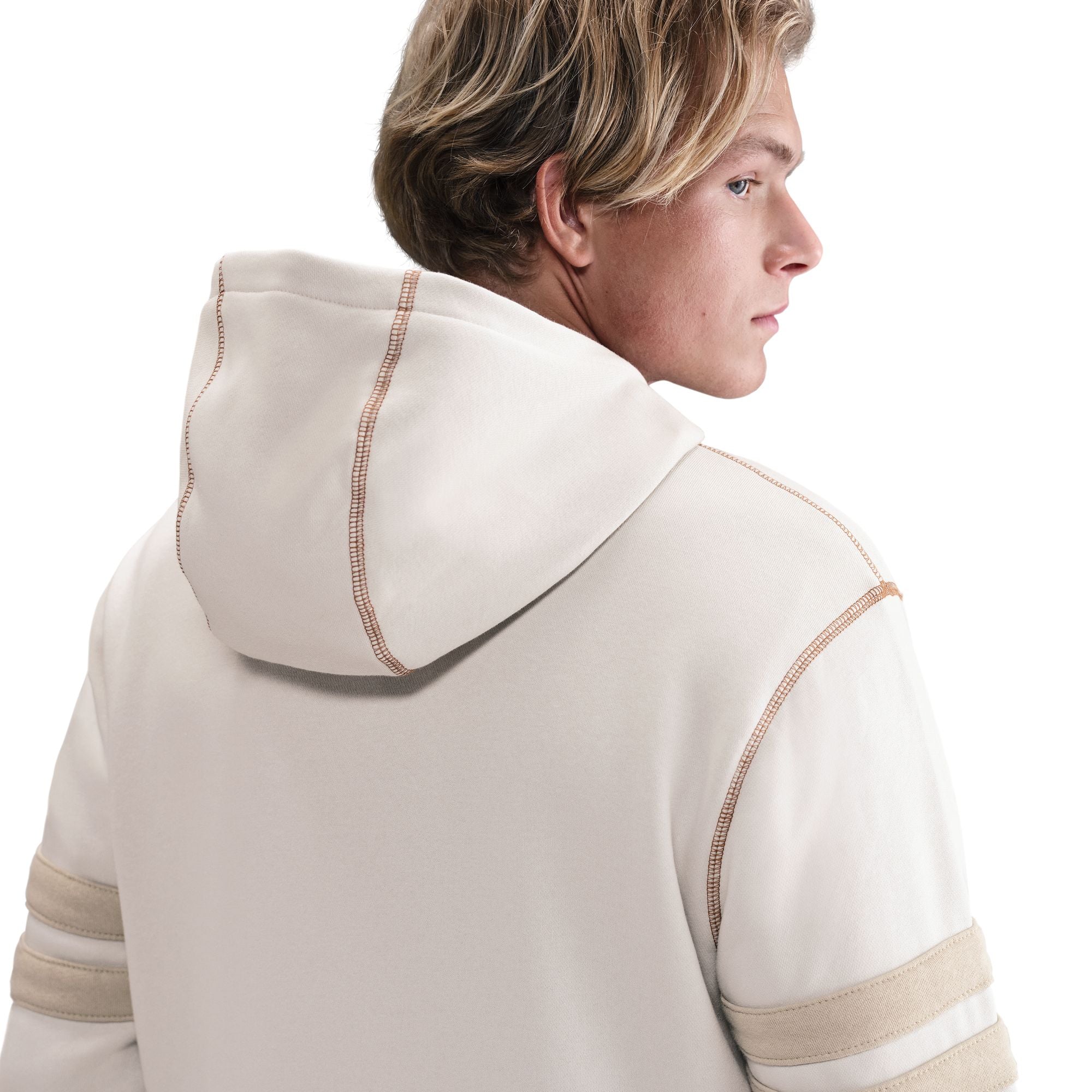 Nike Mens Nike Club Next Up Hoodie - Light Bone by Denim Exchange