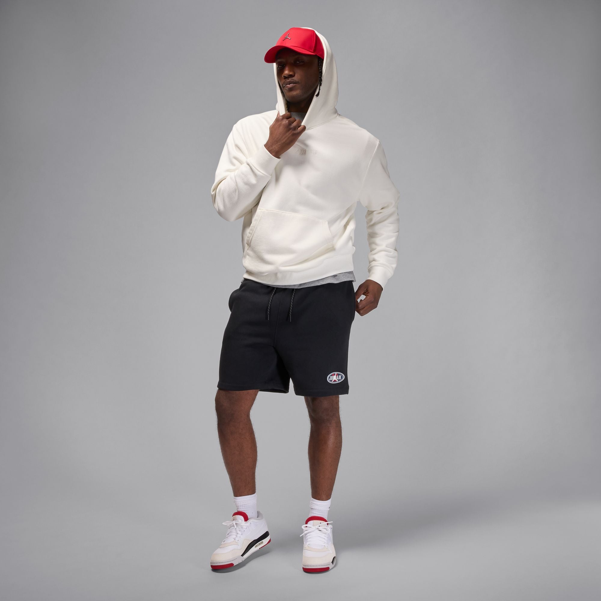 Air Jordan Mens Brooklyn Fleece Shorts - Black by Denim Exchange