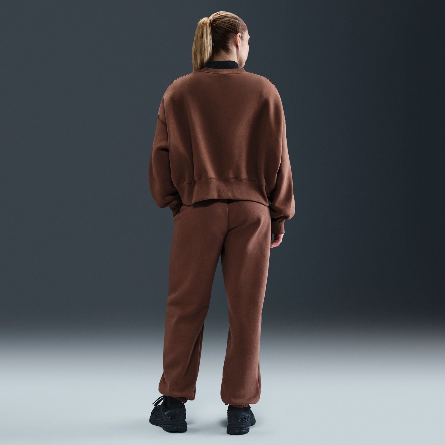 Nike Womens Sportswear Phoenix Fleece - Fauna Brown/Pale Ivory by Denim Exchange