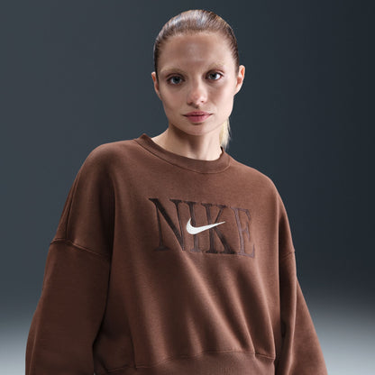 Nike Womens Sportswear Phoenix Fleece - Fauna Brown/Pale Ivory by Denim Exchange