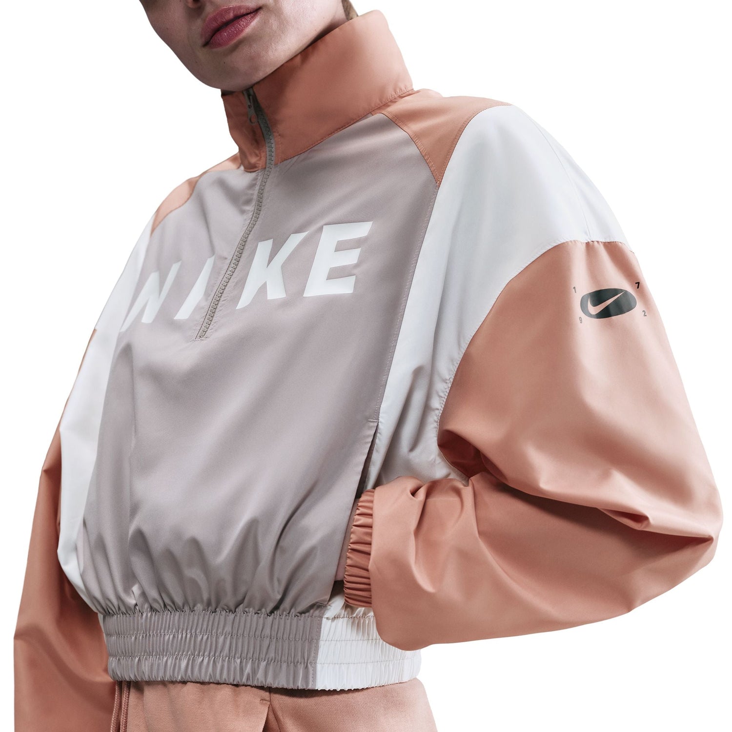 Nike Womens Sportswear Lightweight Zip Jacket - Rose Gold by Denim Exchange