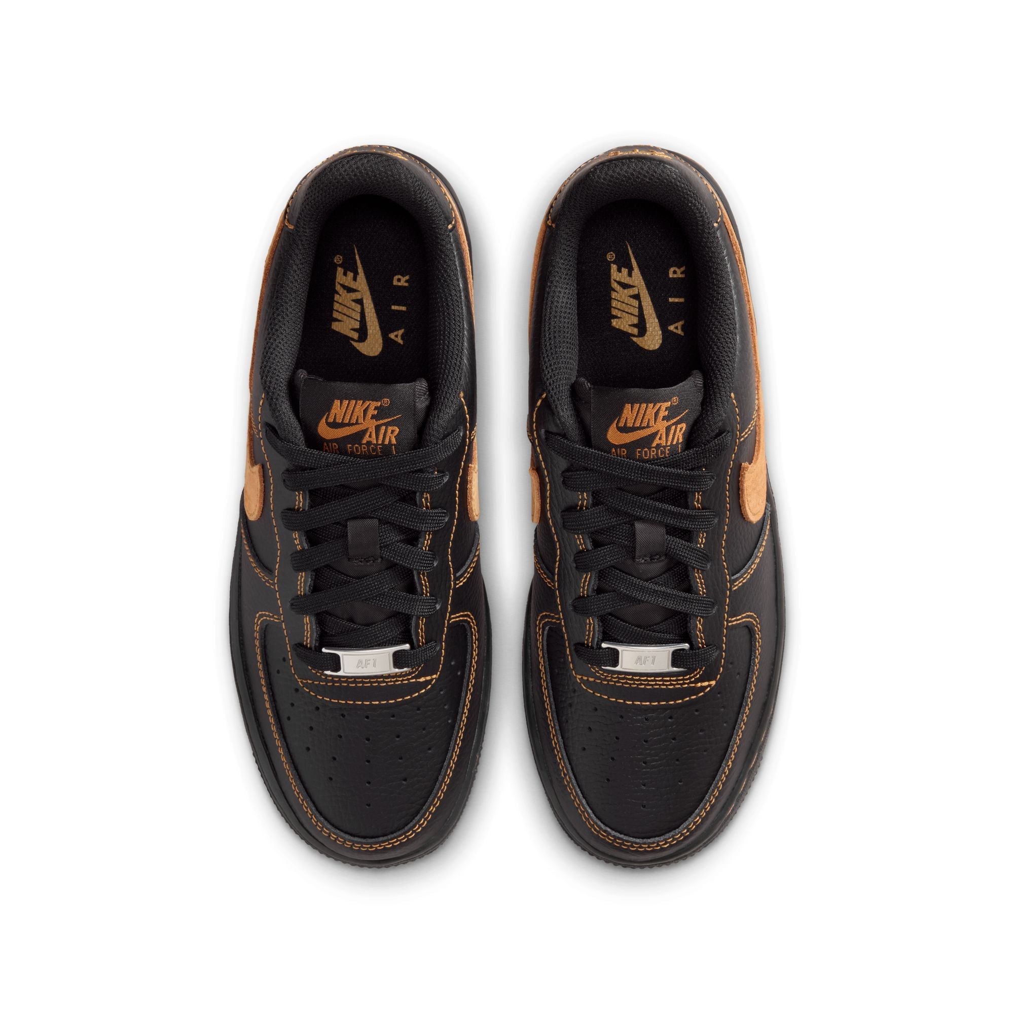Nike Big Kids Air Force 1 Lv8 - Black/Desert Ochre by Denim Exchange