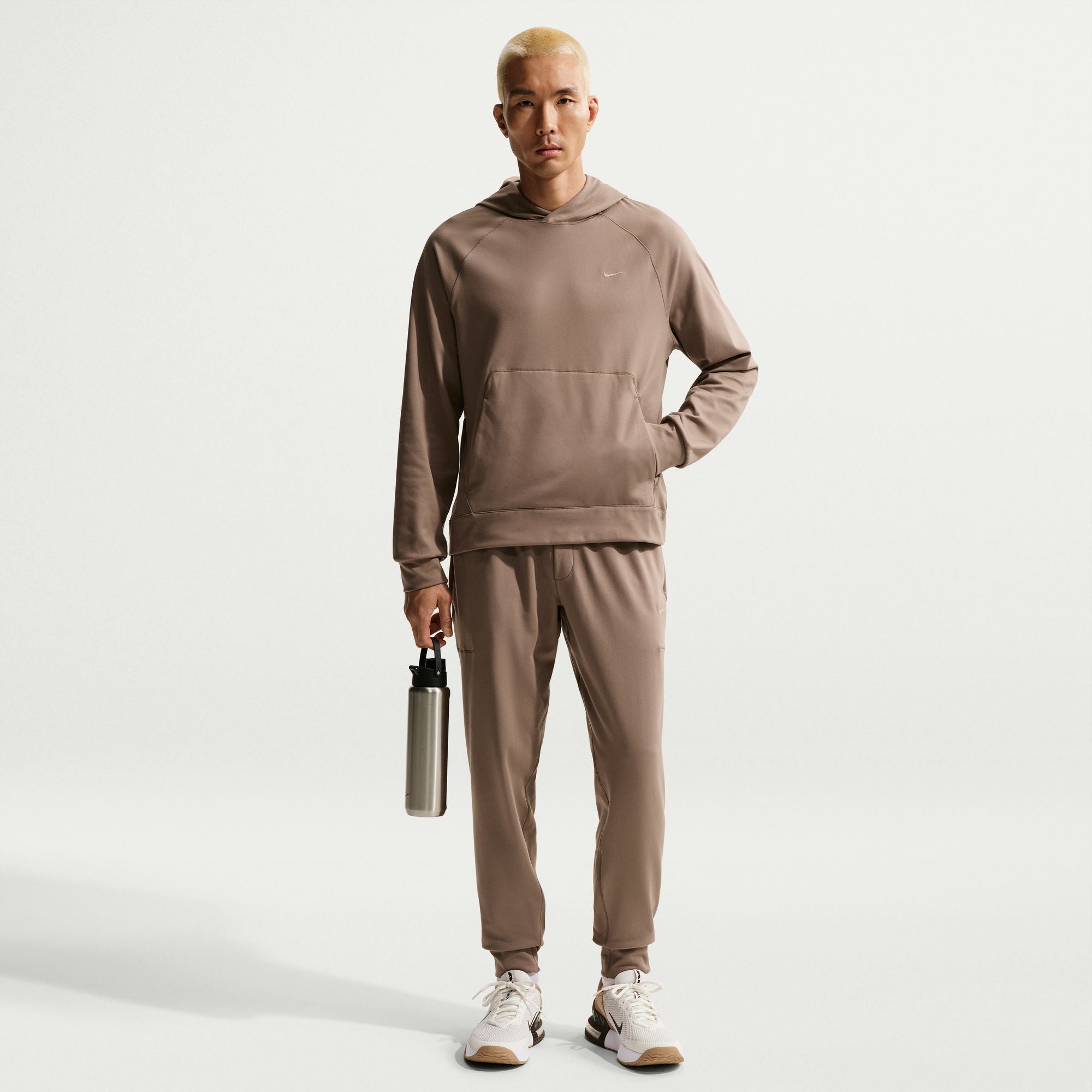 Nike Mens Primary NanoKnit Pullover Hoodie - Mink Brown by Denim Exchange