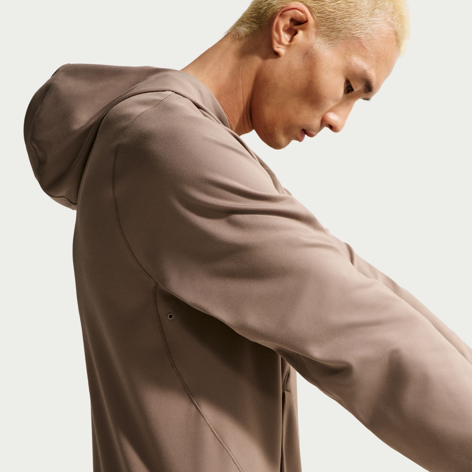 Nike Mens Primary NanoKnit Pullover Hoodie - Mink Brown by Denim Exchange