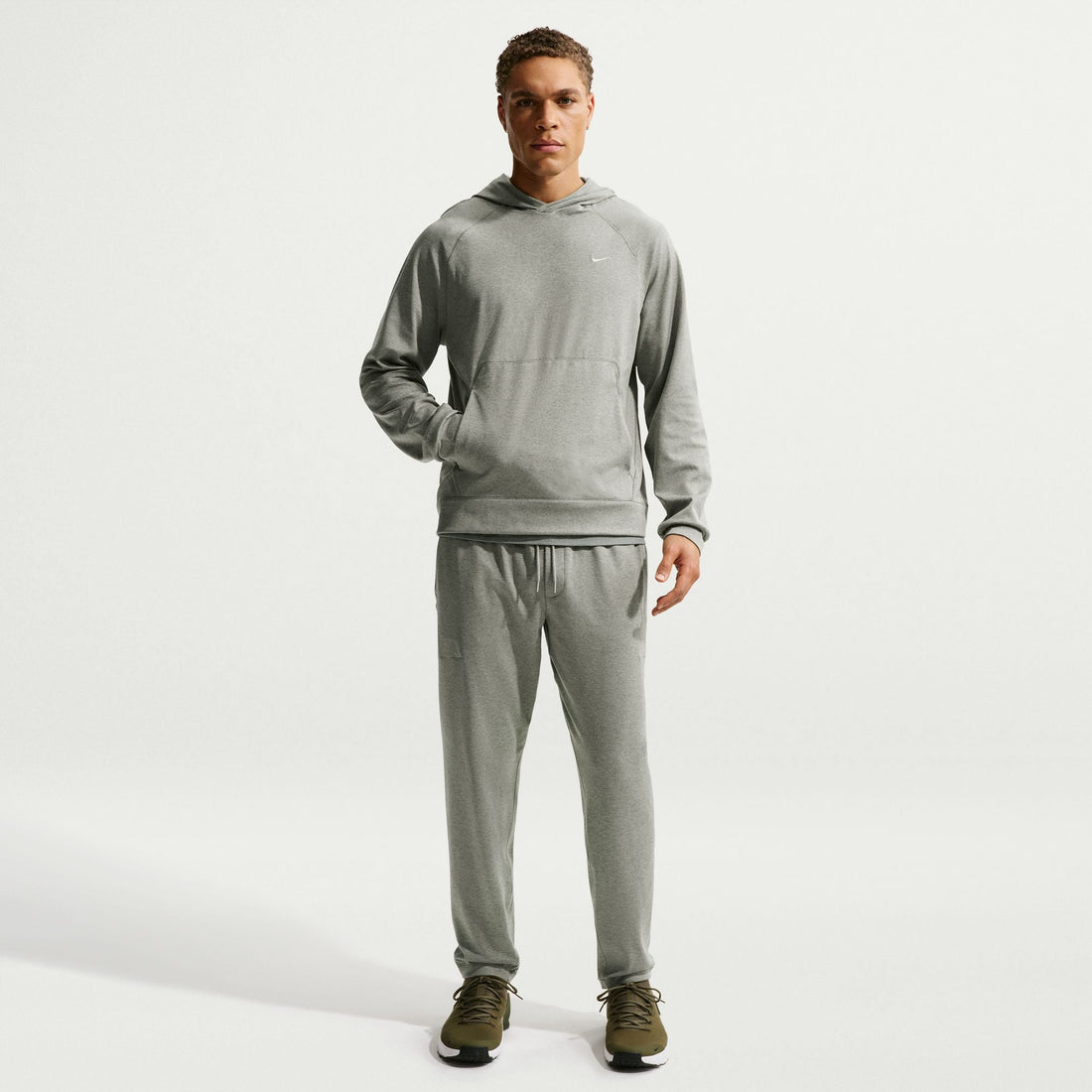 Nike Mens Primary NanoKnit Dri-Fit Pullover Hoodie - Green by Denim Exchange