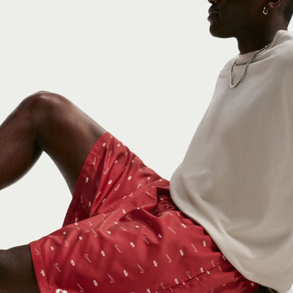 Nike Mens Sportswear Club Woven Flow Shorts - Team Crimson by Denim Exchange