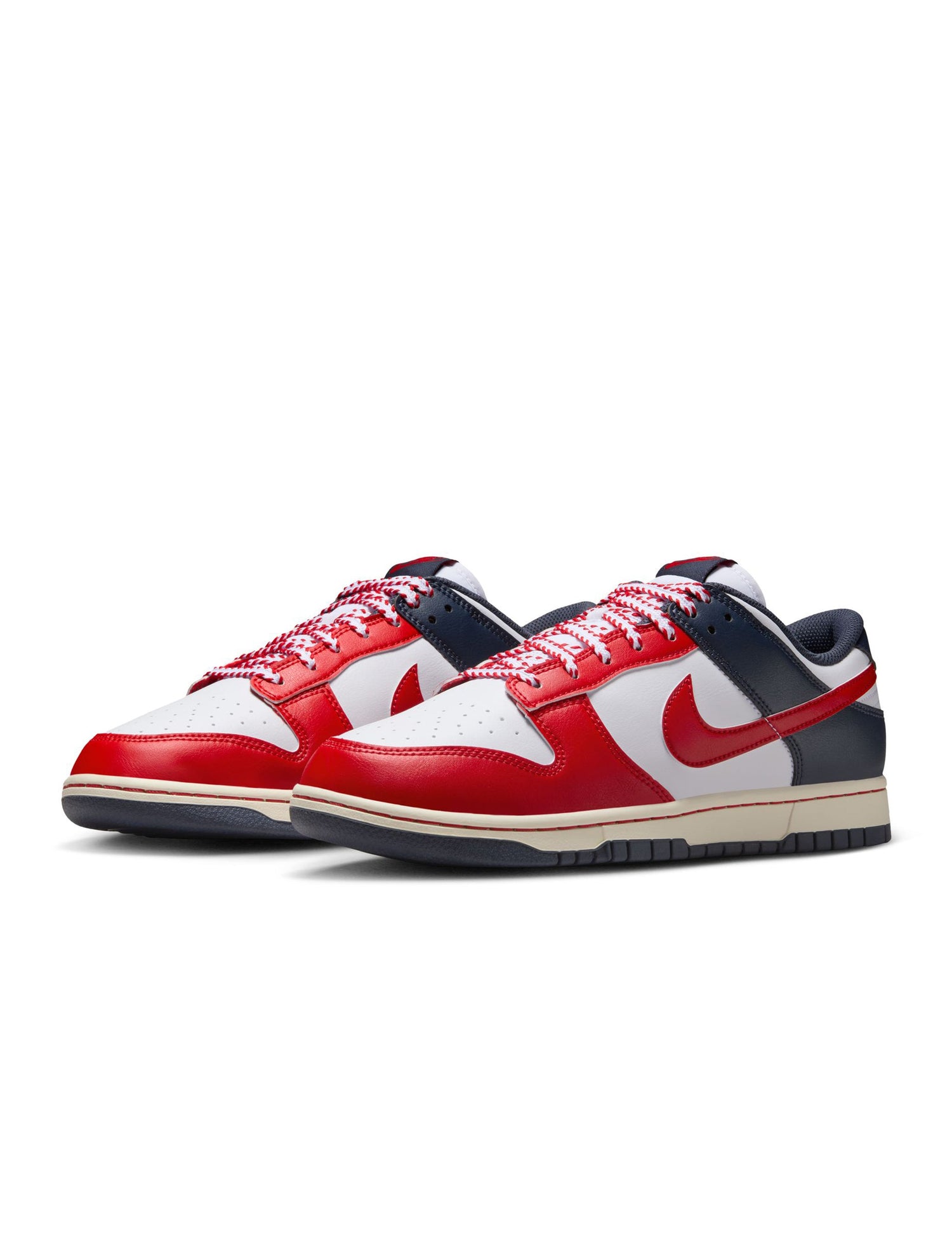 Nike Mens Dunk Low Retro - White/University Red by Denim Exchange