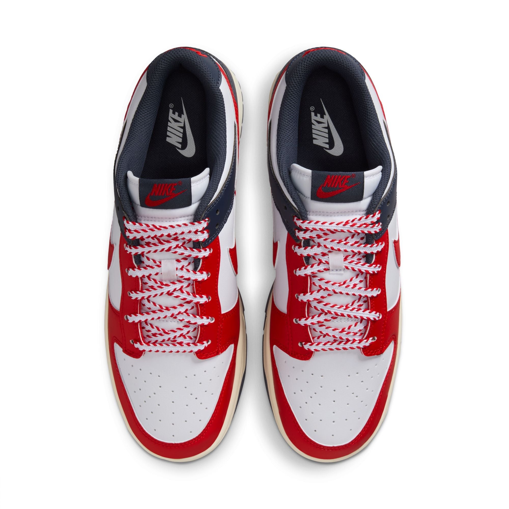 Nike Mens Dunk Low Retro - White/University Red by Denim Exchange