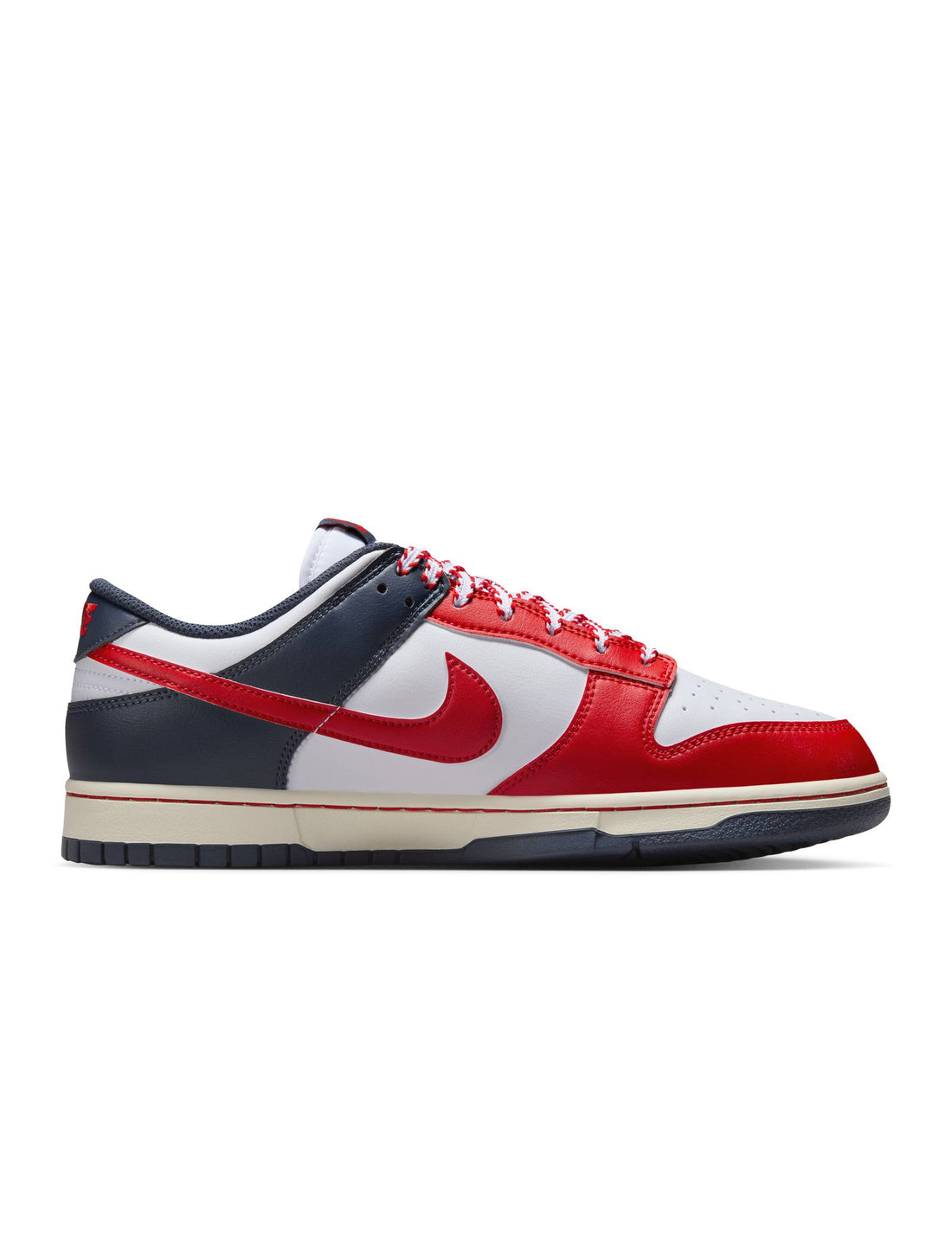 Nike Mens Dunk Low Retro - White/University Red by Denim Exchange