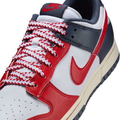 Nike Mens Dunk Low Retro - White/University Red by Denim Exchange