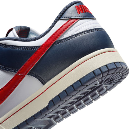 Nike Mens Dunk Low Retro - White/University Red by Denim Exchange