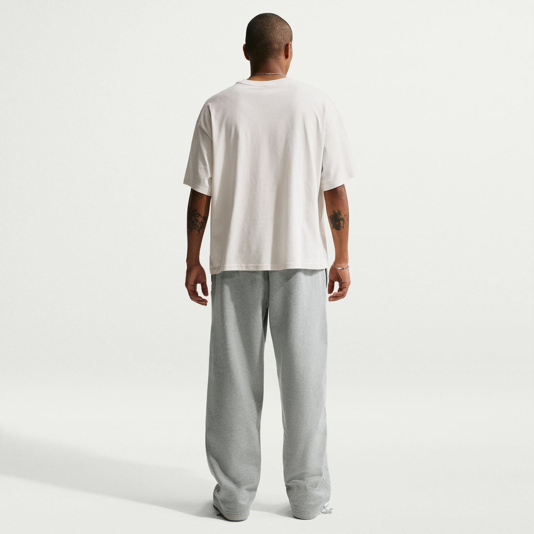 Nike Mens Solo Swoosh Joggers - Grey/White by Denim Exchange