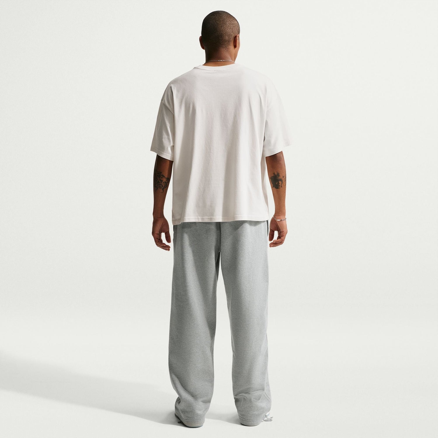 Nike Mens Solo Swoosh Joggers - Grey/White by Denim Exchange